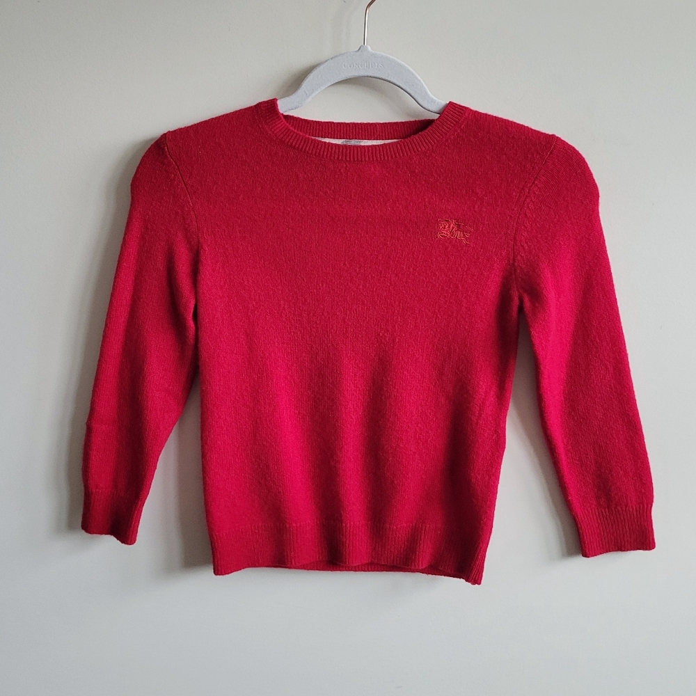 Burberry Kids Red Sweater